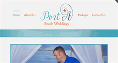 Desktop Screenshot of portabeachweddings.com