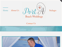 Tablet Screenshot of portabeachweddings.com